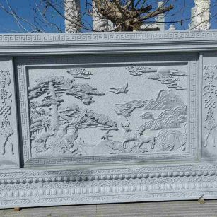 河池 芝麻白大型照壁，屏风，影壁