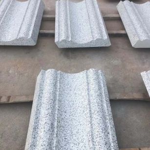 河池 白麻花岗岩光面别墅线条