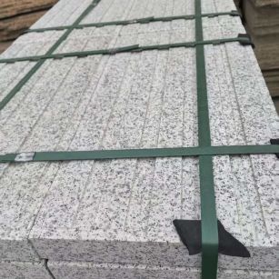 河池 白麻花岗岩直行盲道石，盲条，地铺石