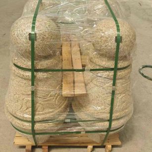 河池 黄金麻异形定制雕花——棒棒糖挡车柱