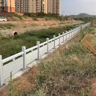 河池 白麻河道栏杆效果展示图