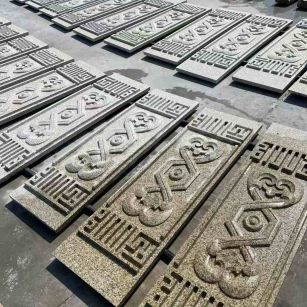 河池 黄金麻花岗岩外墙雕刻板