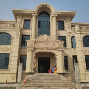 河池 黄金麻花岗岩别墅外墙干挂