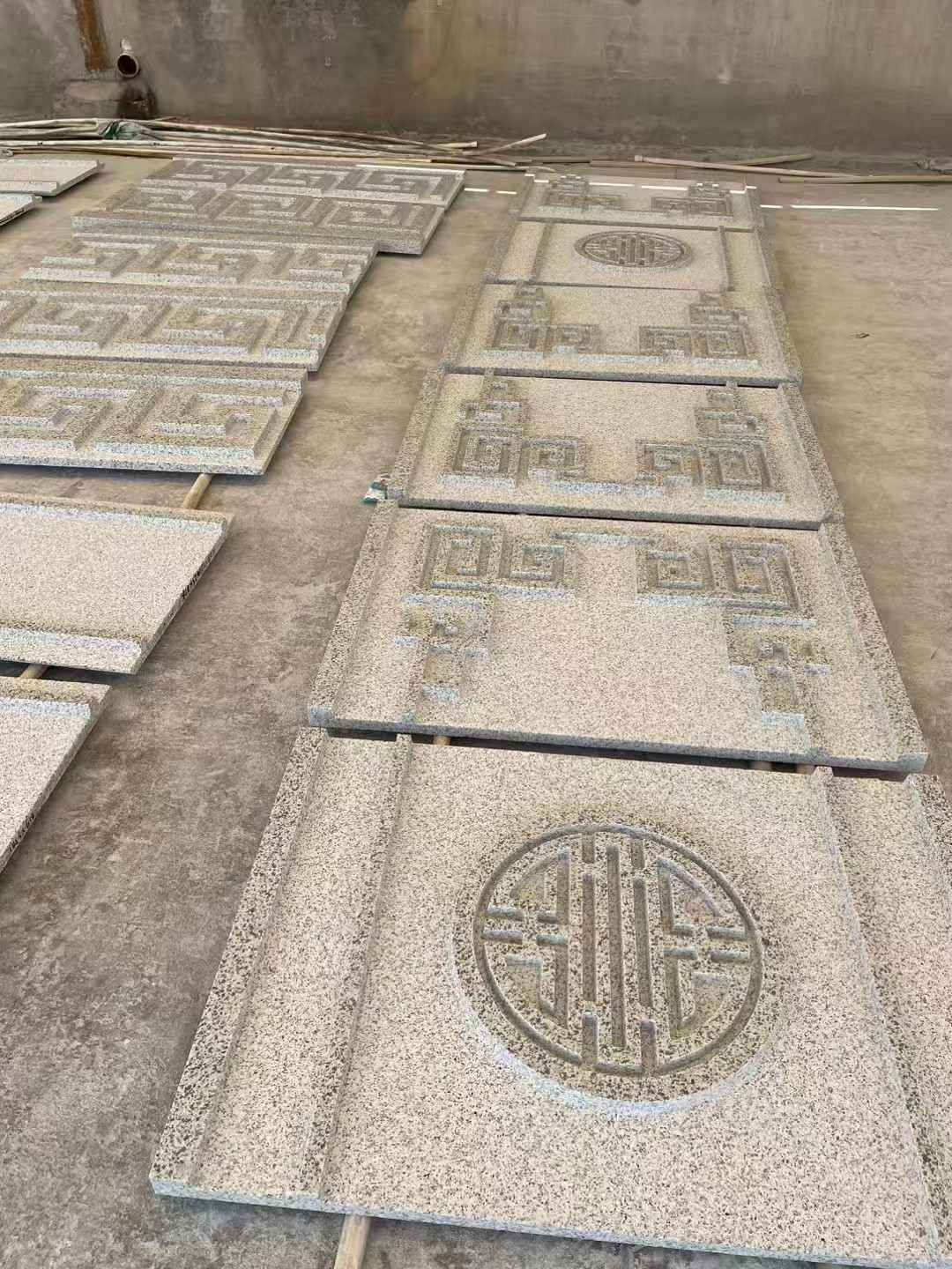 河池 白麻花岗岩外墙立面雕刻板