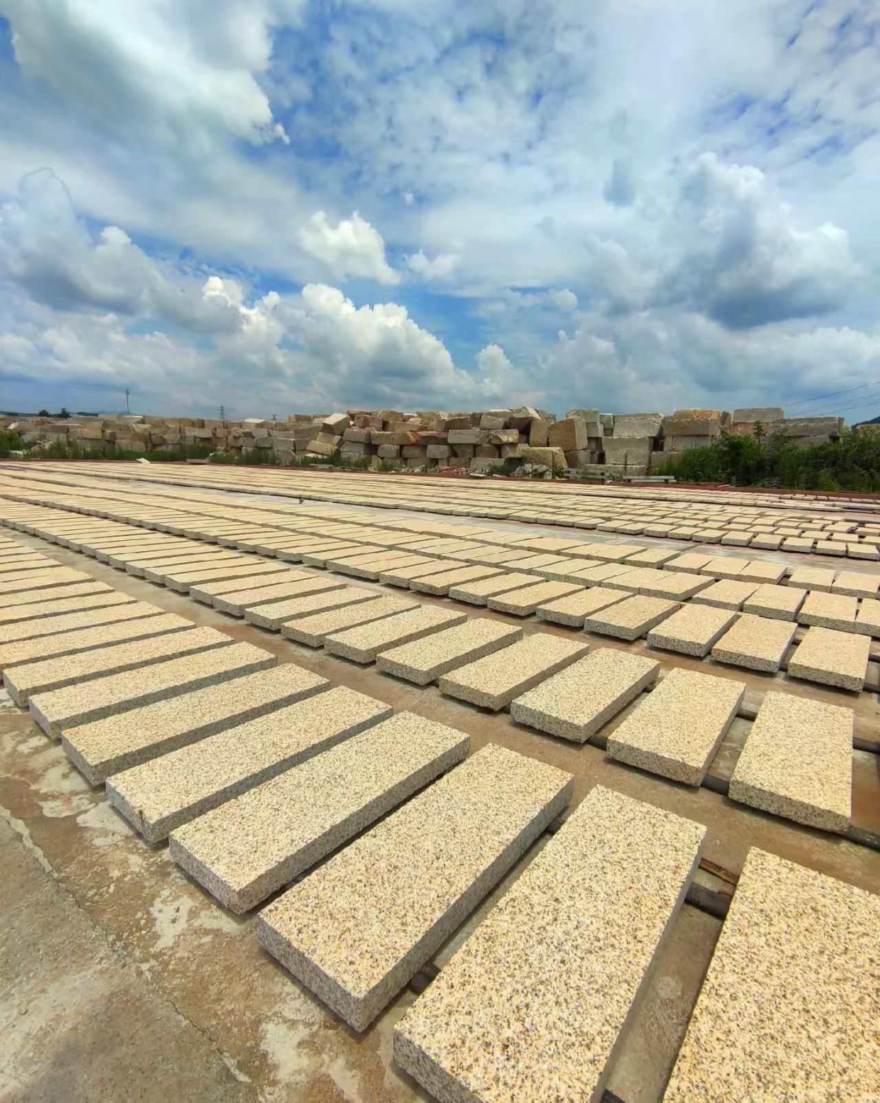 河池 黄金麻花岗岩荔枝面地铺石防护中