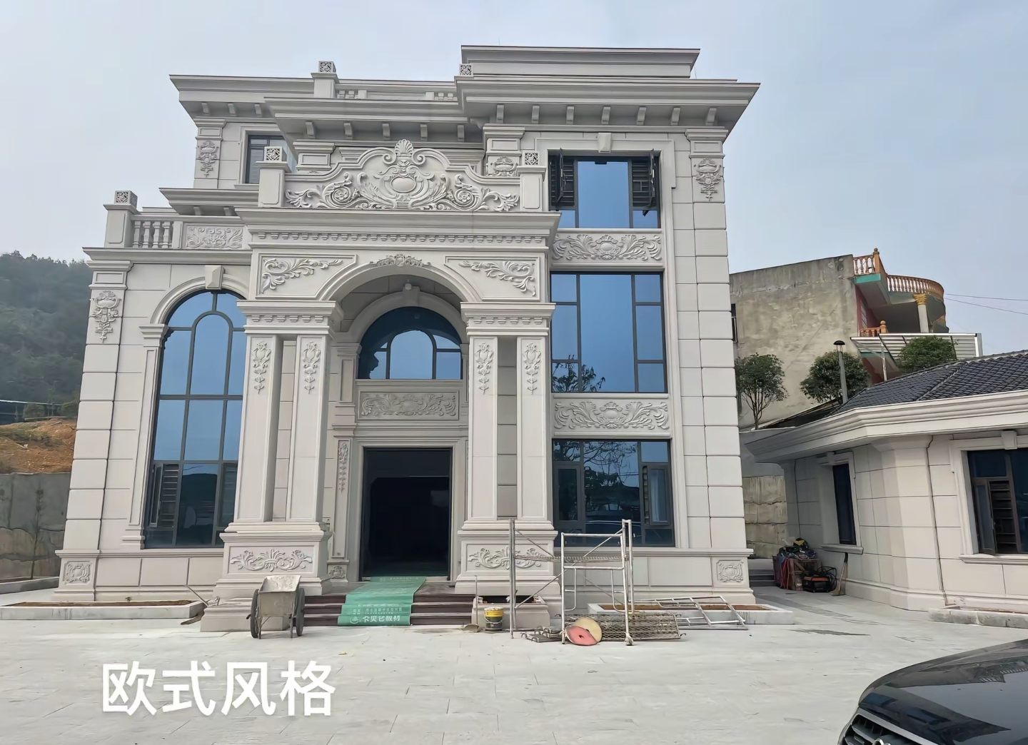 河池 白麻花岗岩别墅外墙干挂