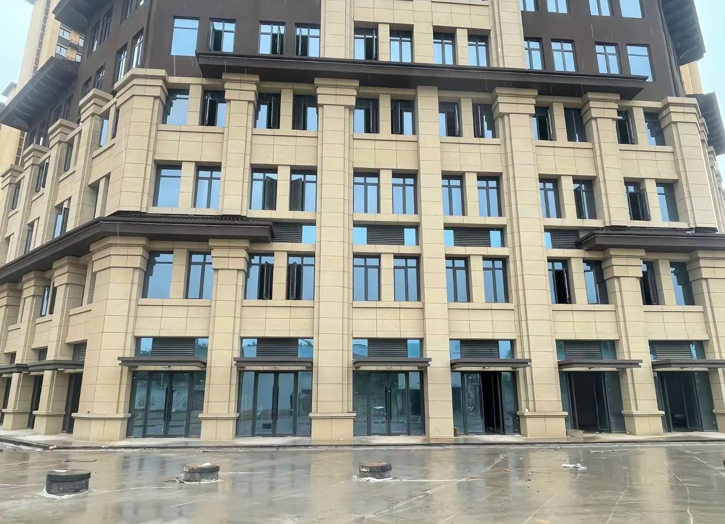 河池 黄金麻花岗岩荔枝面小区外墙干挂