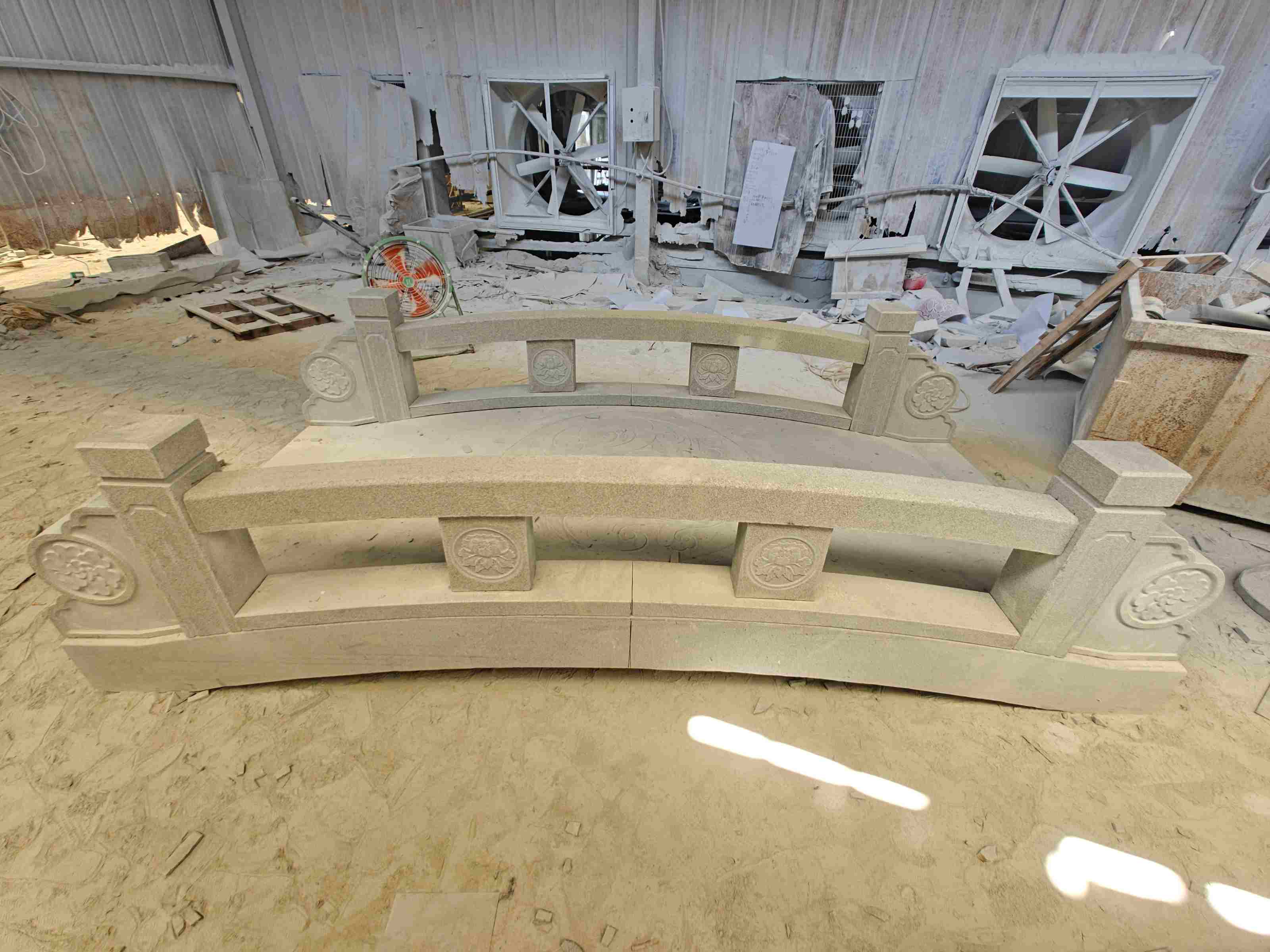 河池 芝麻灰花岗岩异形加工-拱桥，石桥