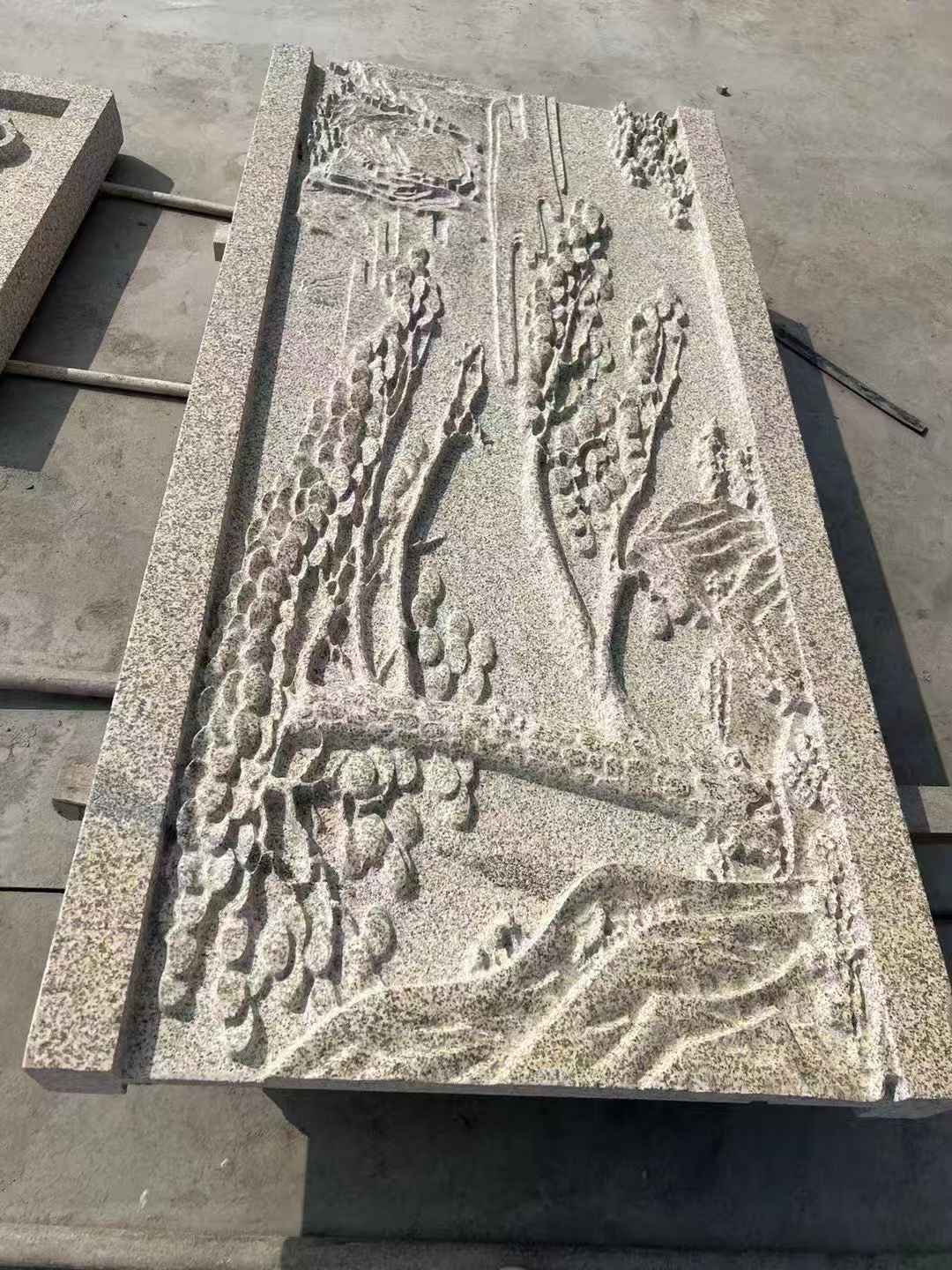 河池 黄金麻雕刻板浮雕迎客松