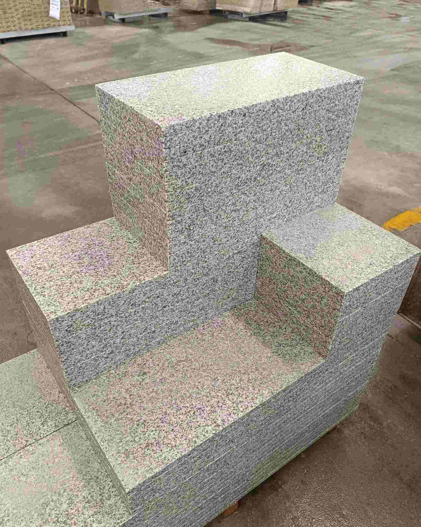 河池 白麻花岗岩荔枝面地铺石